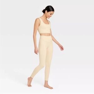 Women's Seamless Cable Knit
7/8 Leggings - Joylab™ Ivory